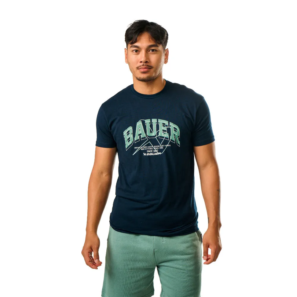 Bauer Collegiate Adult Navy T Shirt sold by Pro Hockey Life product image thumbnail 3