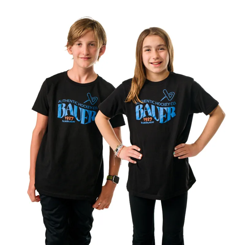 Bauer 1927 Graphic Youth Black T Shirt sold by Pro Hockey Life