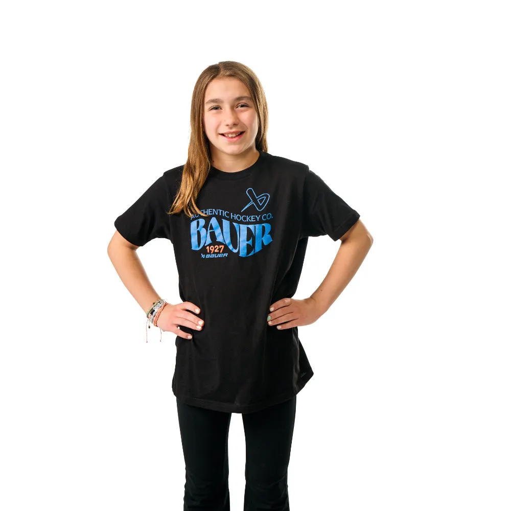Bauer 1927 Graphic Youth Black T Shirt sold by Pro Hockey Life product image thumbnail 4