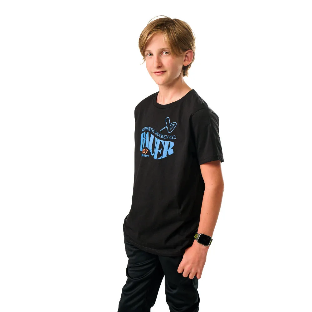 Bauer 1927 Graphic Youth Black T Shirt sold by Pro Hockey Life product image thumbnail 5
