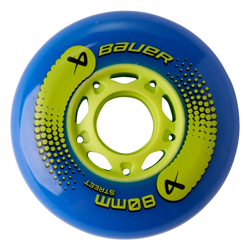 Bauer Street 76Mm/82A Roller Hockey Wheels - 4 Pack sold by Pro Hockey Life