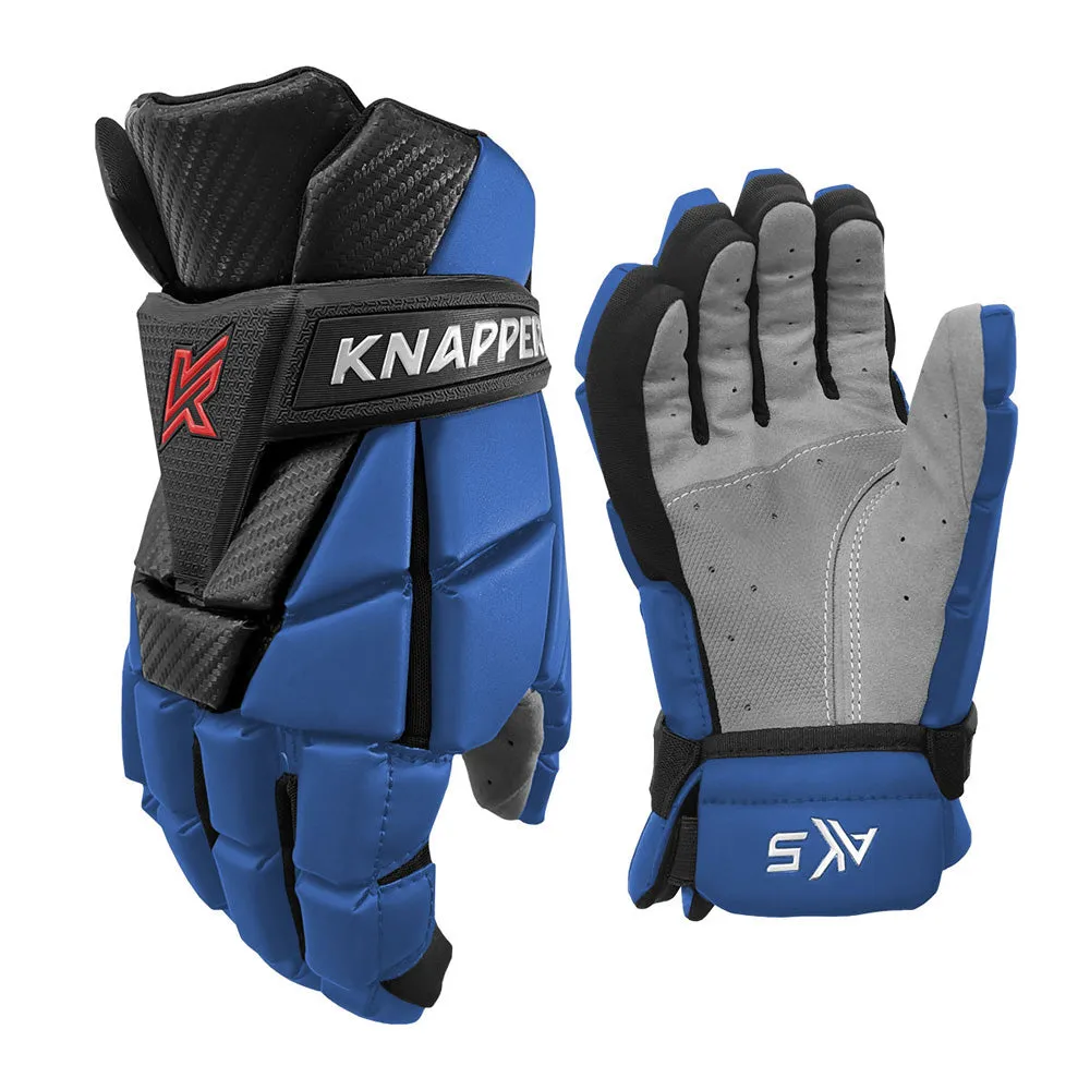 Knapper Ak5 V2 Blue Ball Hockey Gloves sold by Pro Hockey Life