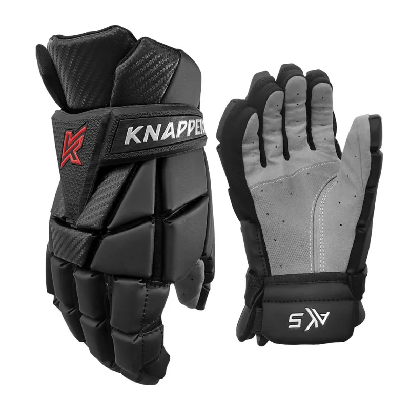 Knapper Ak5 V2 Black Ball Hockey Gloves sold by Pro Hockey Life
