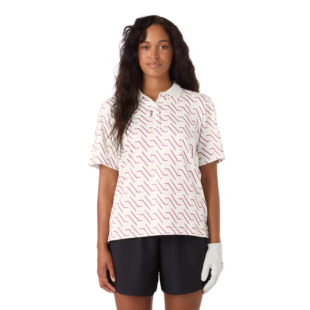 CCM Golf Women's Printed White Polo Shirt sold by Pro Hockey Life