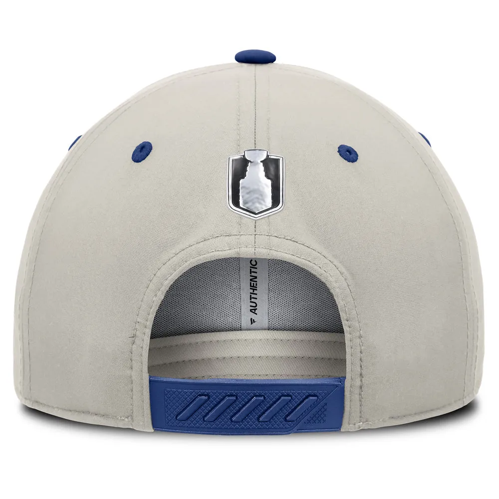 FANATICS EDMONTON OILERS 2025 STANLEY CUP PLAYOFFS LOCKER ROOM ADJUSTABLE HAT sold by Pro Hockey Life product image thumbnail 4
