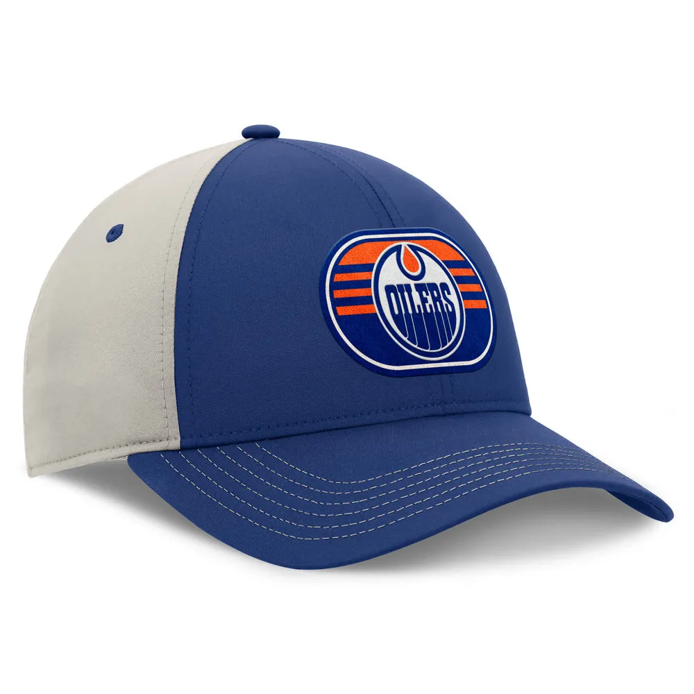 FANATICS EDMONTON OILERS 2025 STANLEY CUP PLAYOFFS LOCKER ROOM ADJUSTABLE HAT sold by Pro Hockey Life product image thumbnail 3