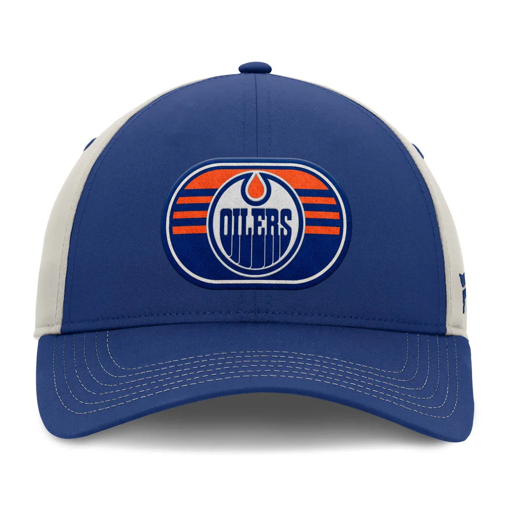 FANATICS EDMONTON OILERS 2025 STANLEY CUP PLAYOFFS LOCKER ROOM ADJUSTABLE HAT sold by Pro Hockey Life product image thumbnail 2