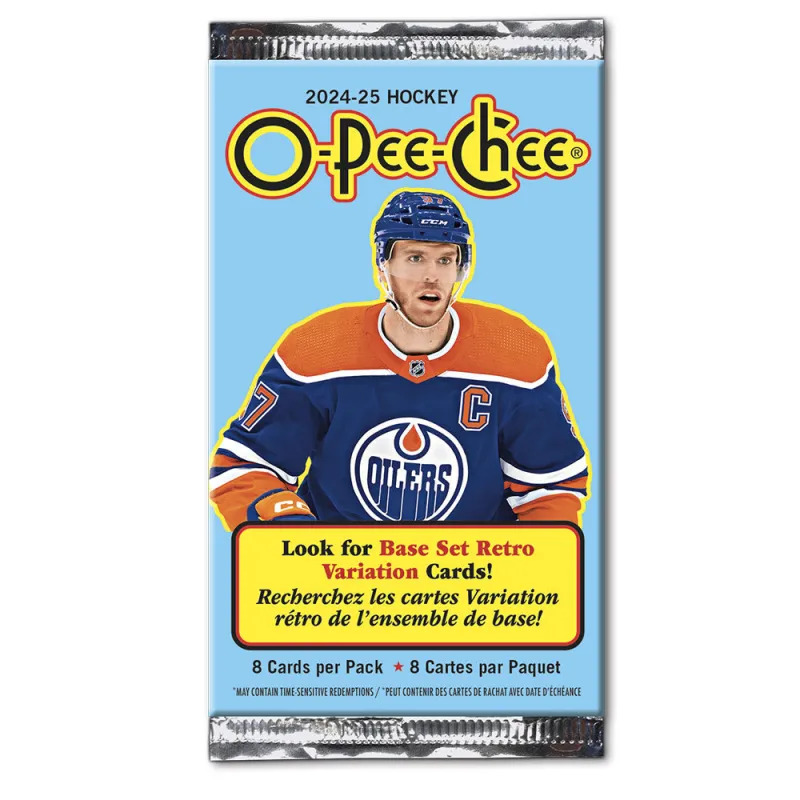 Upper Deck 2024-2025 O-Pee-Chee Retail Gravity Feed Hockey Card Pack made by Pro Hockey Life
