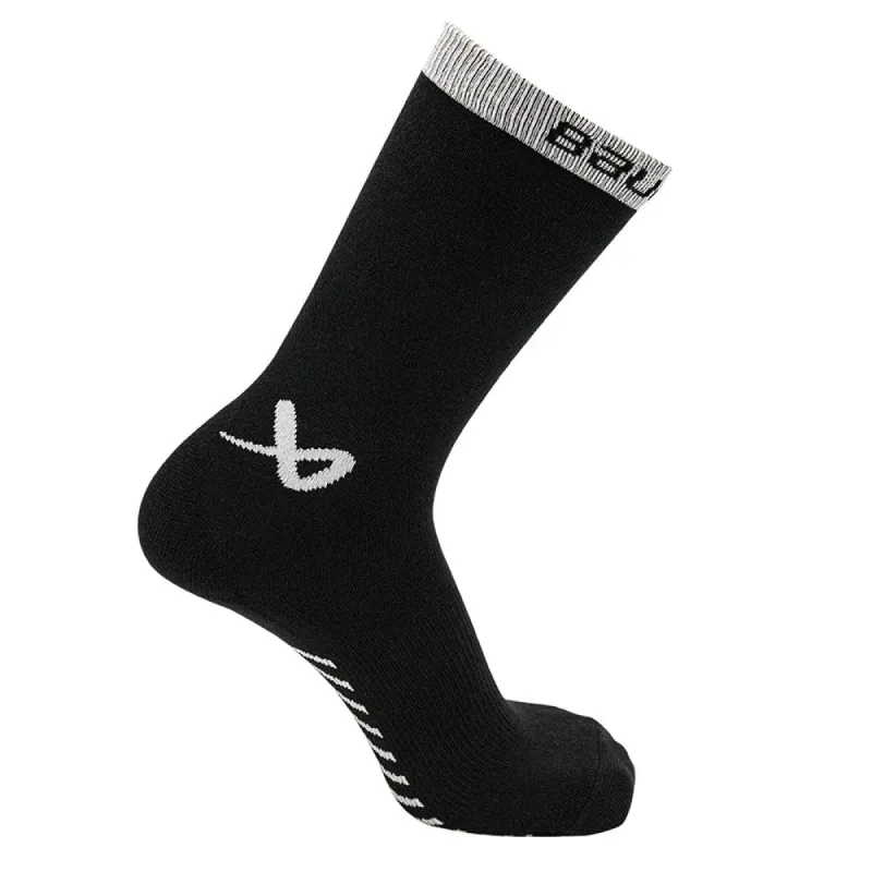 Bauer Lifestyle Warmth Black Crew Sock made by Bauer