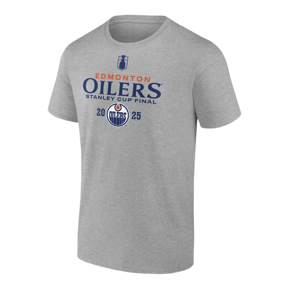 Fanatics Edmonton Oilers 2025 Stanley Cup Final Roster Men'S Grey T Shirt sold by Pro Hockey Life