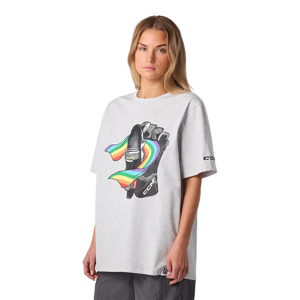 CCM Pride Adult Grey T Shirt sold by Pro Hockey Life product image thumbnail 3