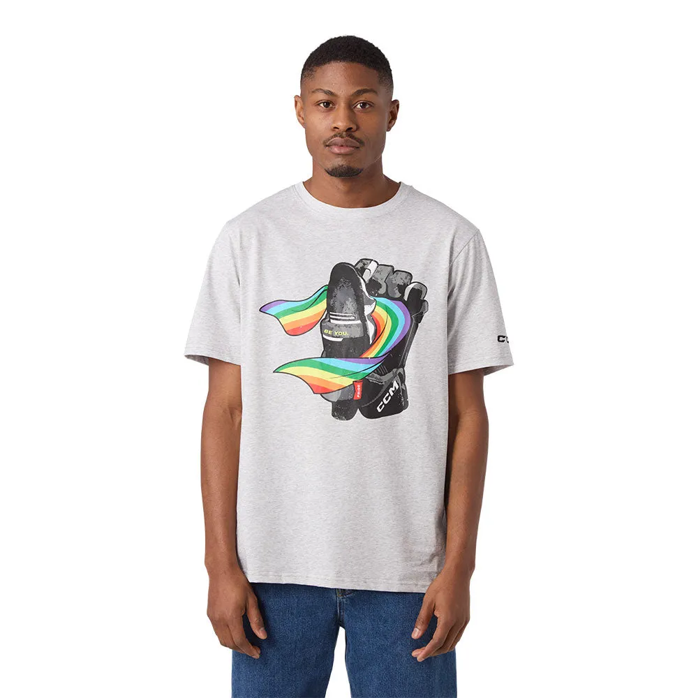 CCM Pride Adult Grey T Shirt sold by Pro Hockey Life product image thumbnail 4