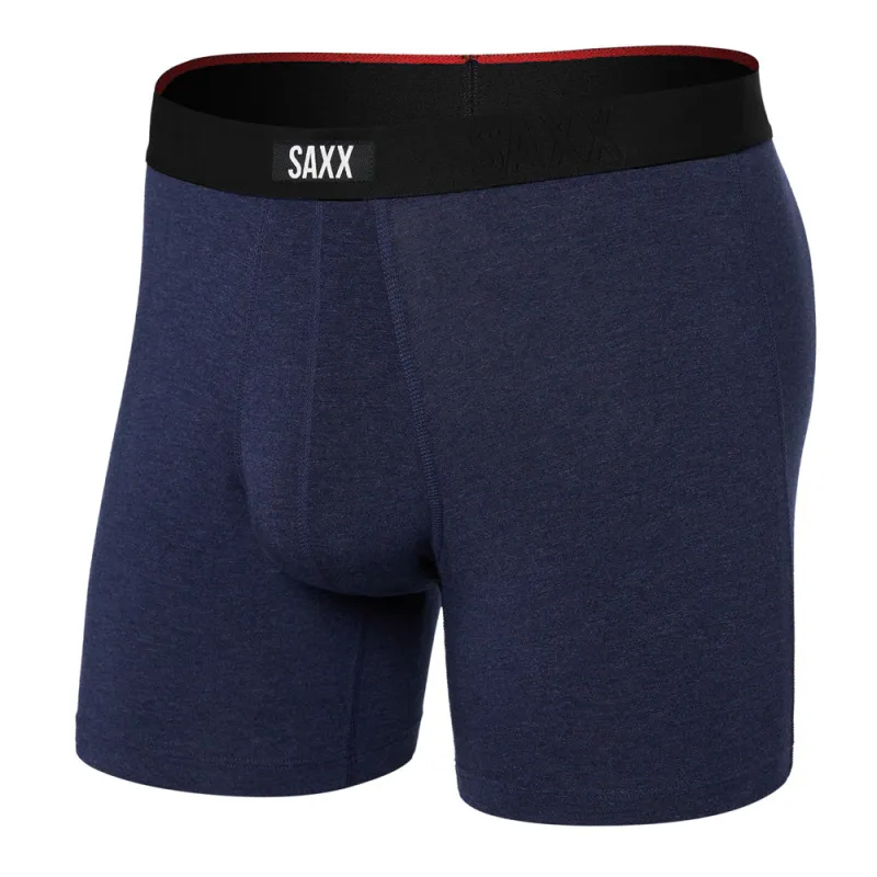 Saxx Vibe Xtra Super Soft Blue Heather Boxer Briefs sold by Pro Hockey Life