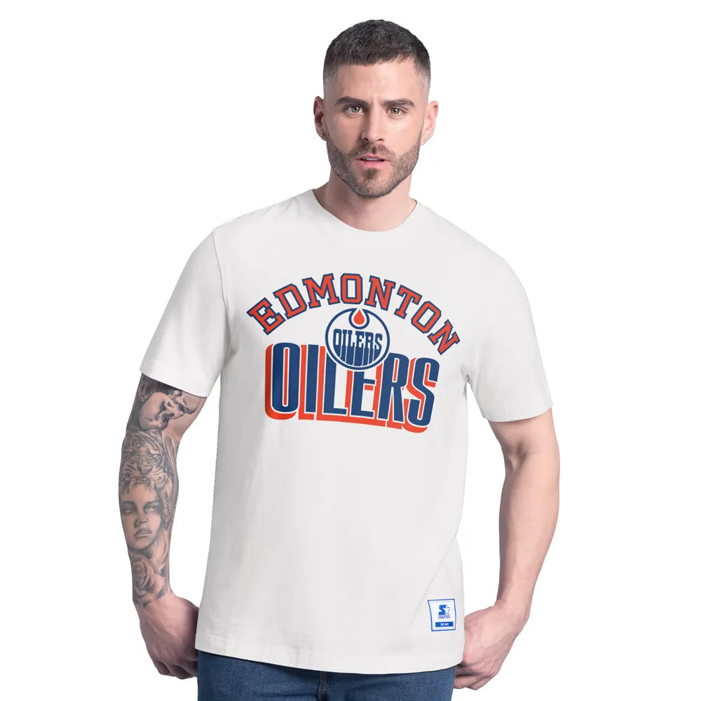 Edmonton Oilers Starter Retro Rewind White T Shirt sold by Pro Hockey Life
