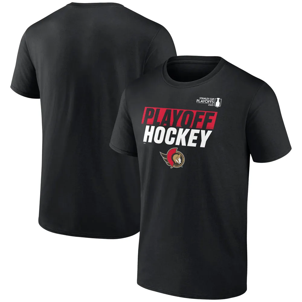 Fanatics Ottawa Senators 2025 Stanley Cup Playoffs Men's Black T Shirt sold by Pro Hockey Life product image thumbnail 3