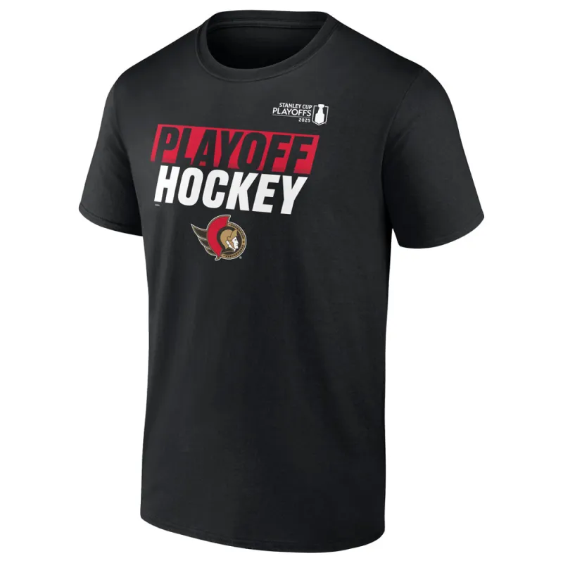 Fanatics Ottawa Senators 2025 Stanley Cup Playoffs Men's Black T Shirt sold by Pro Hockey Life