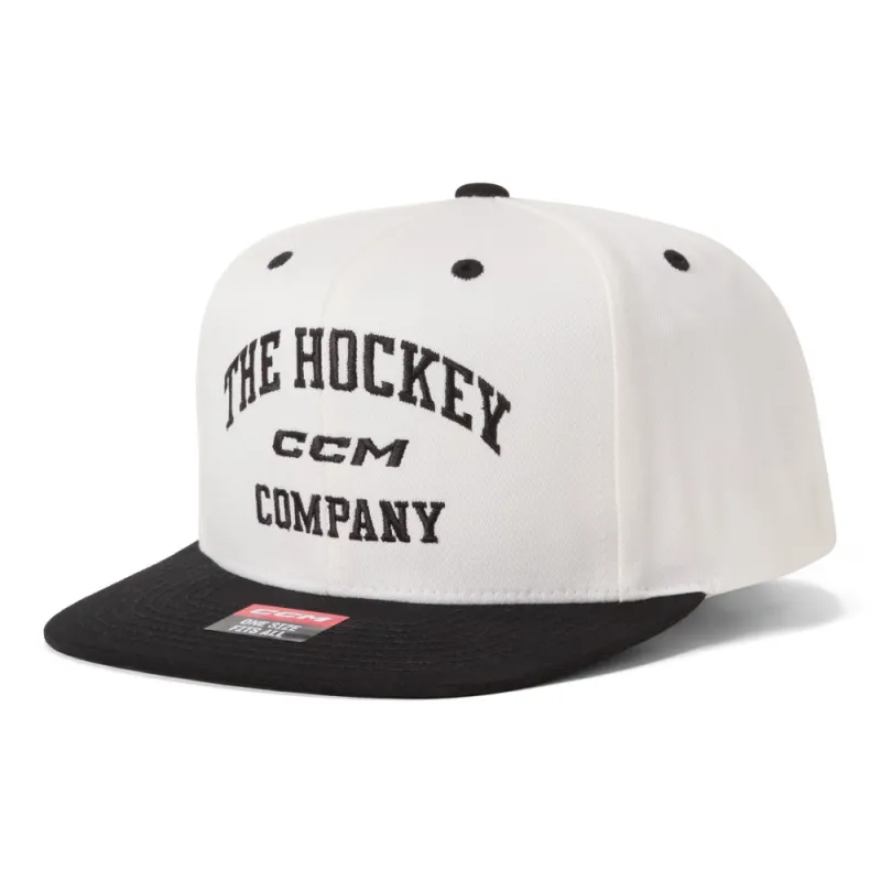 CCM Athleisure Flat White Snapback Hat sold by Pro Hockey Life