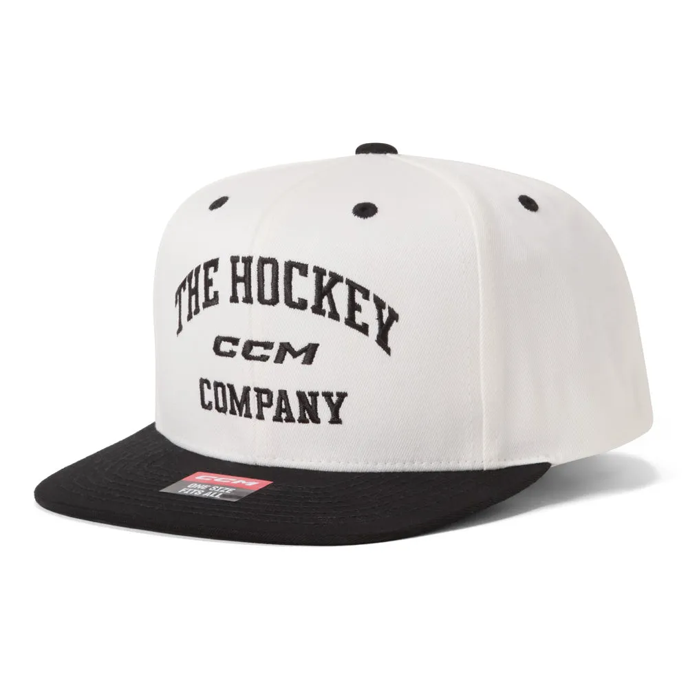 CCM Athleisure Flat White Snapback Hat sold by Pro Hockey Life