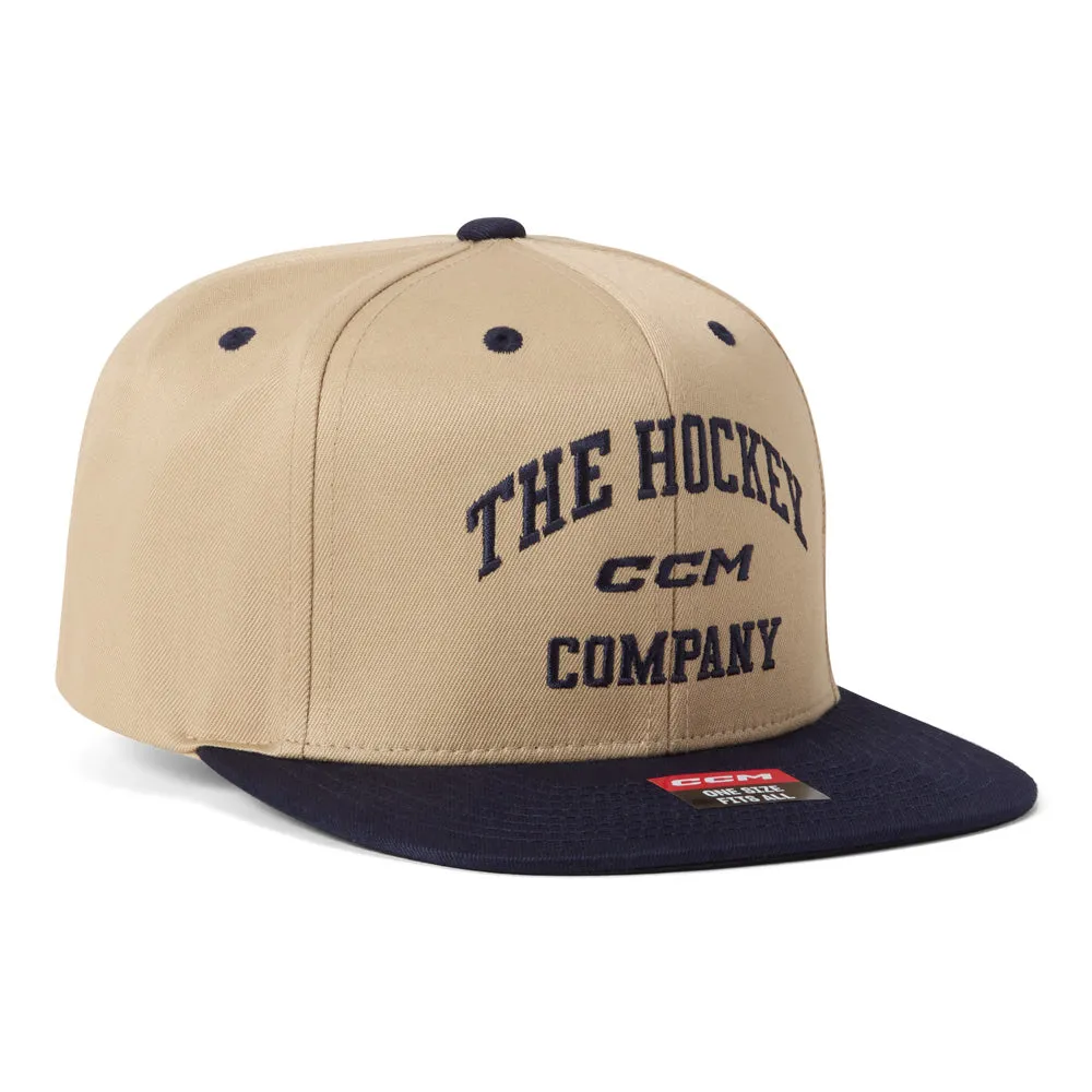 CCM Athleisure Flat Oat Milk Snapback Hat sold by Pro Hockey Life product image thumbnail 2
