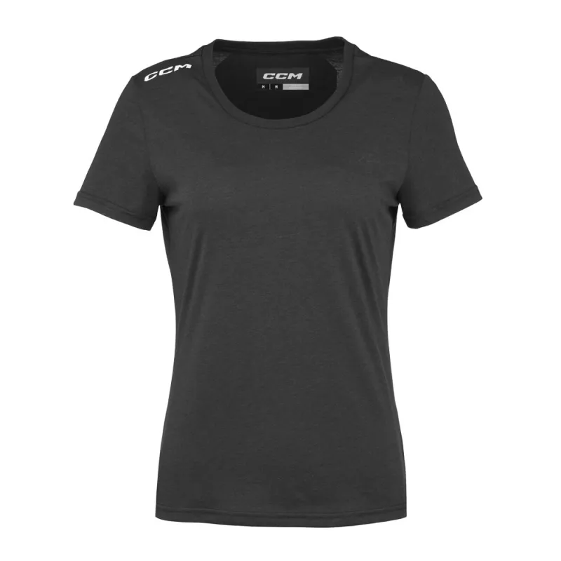 CCM Team Women's Black Crewneck T Shirt sold by Pro Hockey Life