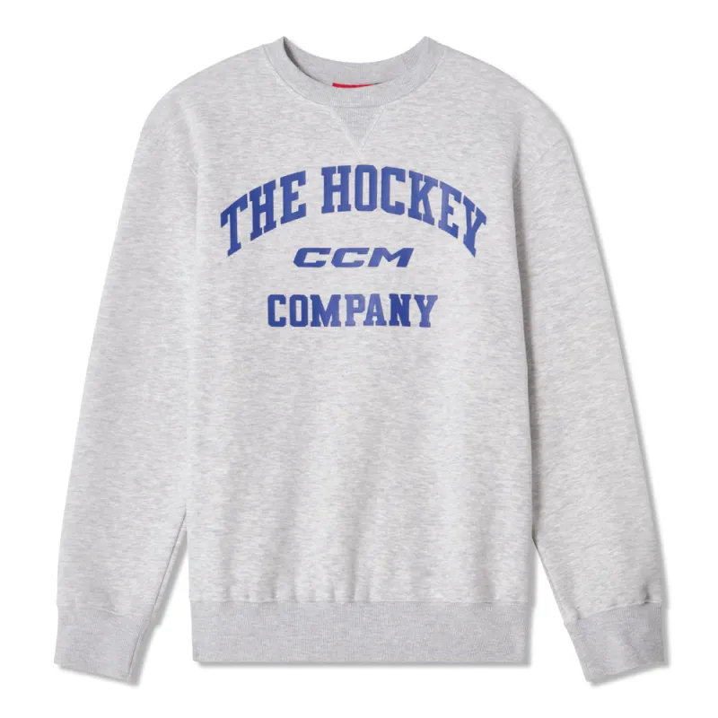 CCM Athleisure Women's Grey Fleece Crew Long Sleeve Shirt sold by Pro Hockey Life