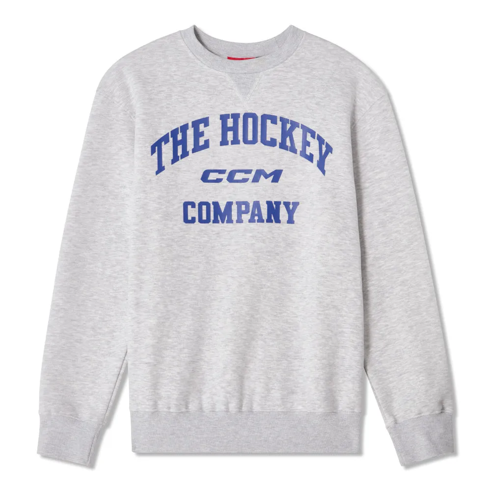 CCM Athleisure Women's Grey Fleece Crew Long Sleeve Shirt sold by Pro Hockey Life