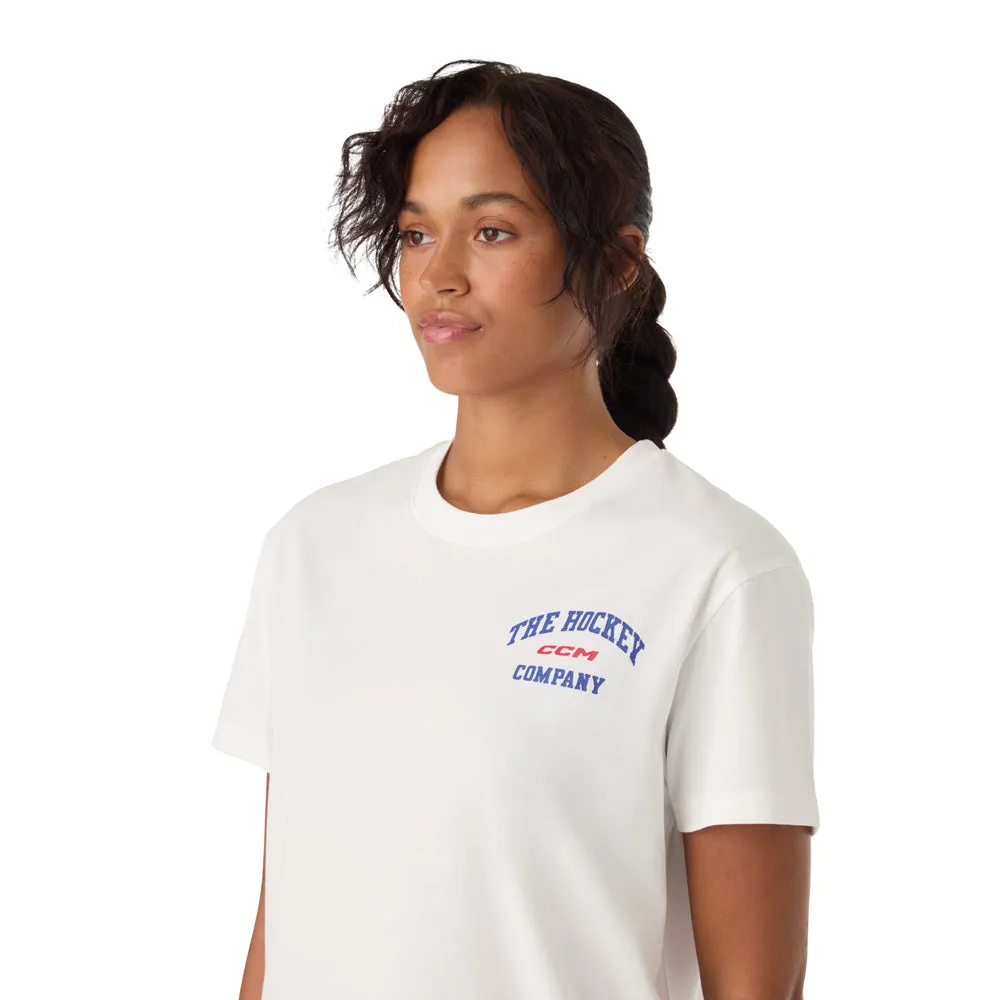 CCM Athleisure Women's White T Shirt sold by Pro Hockey Life product image thumbnail 5
