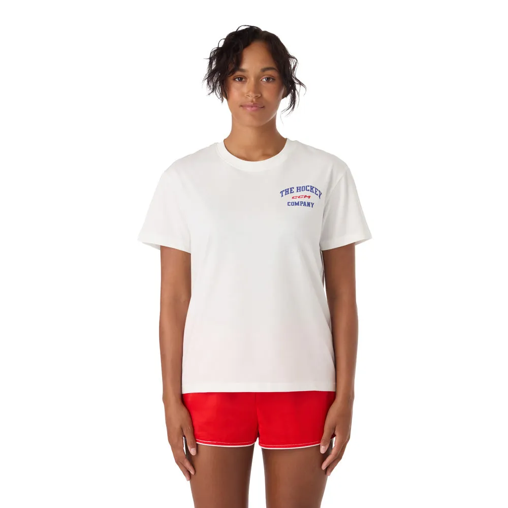 CCM Athleisure Women's White T Shirt sold by Pro Hockey Life product image thumbnail 3