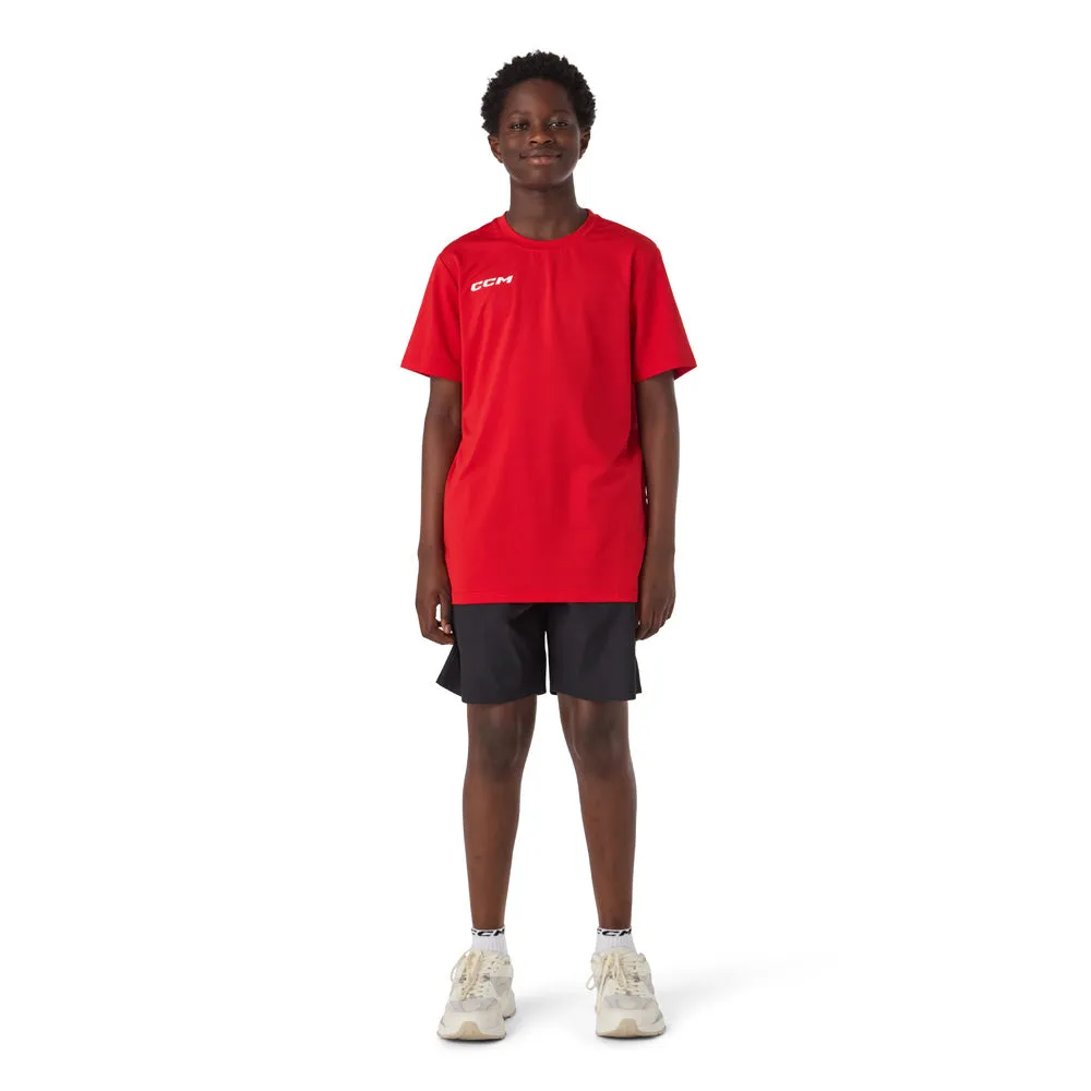 CCM Premium Youth Red Lightweight Training T Shirt sold by Pro Hockey Life product image thumbnail 4