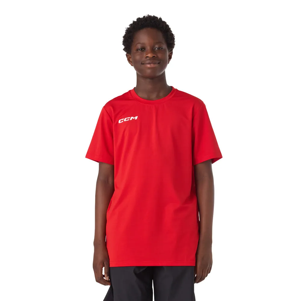 CCM Premium Youth Red Lightweight Training T Shirt sold by Pro Hockey Life product image thumbnail 3