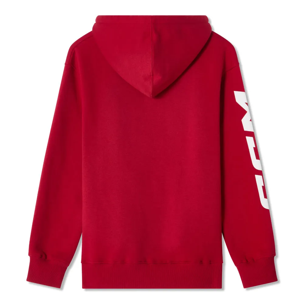 CCM Athleisure Men's Red Fleece Hoodie sold by Pro Hockey Life product image thumbnail 2