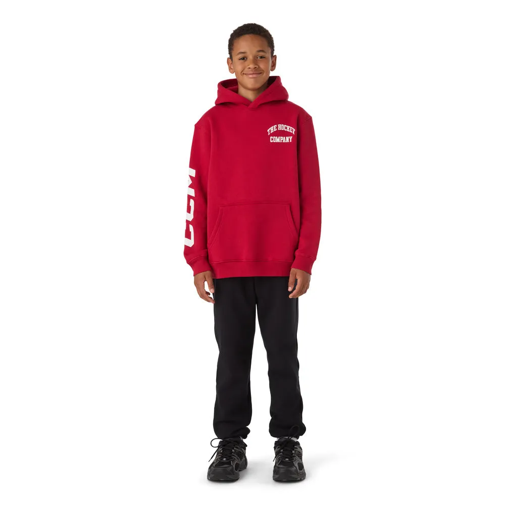 CCM Athleisure Youth Red Fleece Hoodie sold by Pro Hockey Life product image thumbnail 4