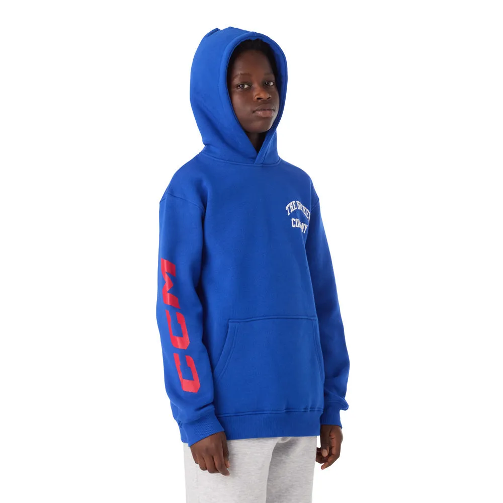 CCM Athleisure Youth Blue Fleece Hoodie sold by Pro Hockey Life product image thumbnail 4