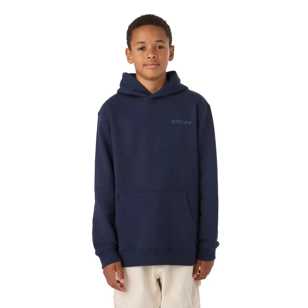 CCM Casual Youth Navy Fleece Hoodie sold by Pro Hockey Life product image thumbnail 3