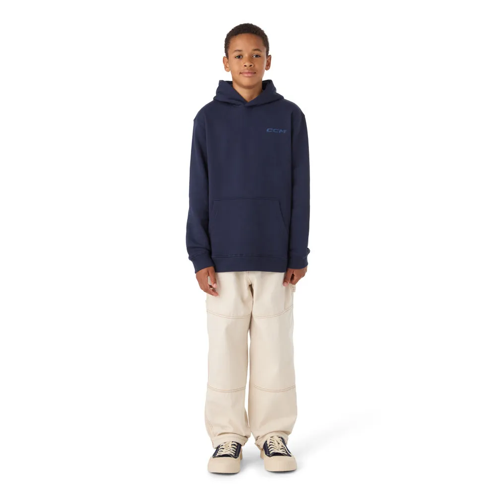 CCM Casual Youth Navy Fleece Hoodie sold by Pro Hockey Life product image thumbnail 4
