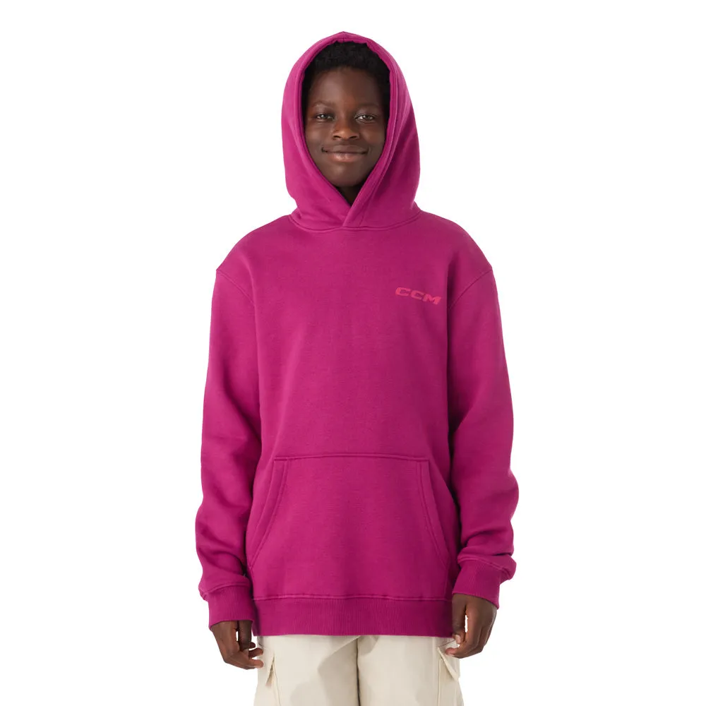 CCM Casual Youth Boysenberry Fleece Hoodie sold by Pro Hockey Life product image thumbnail 4