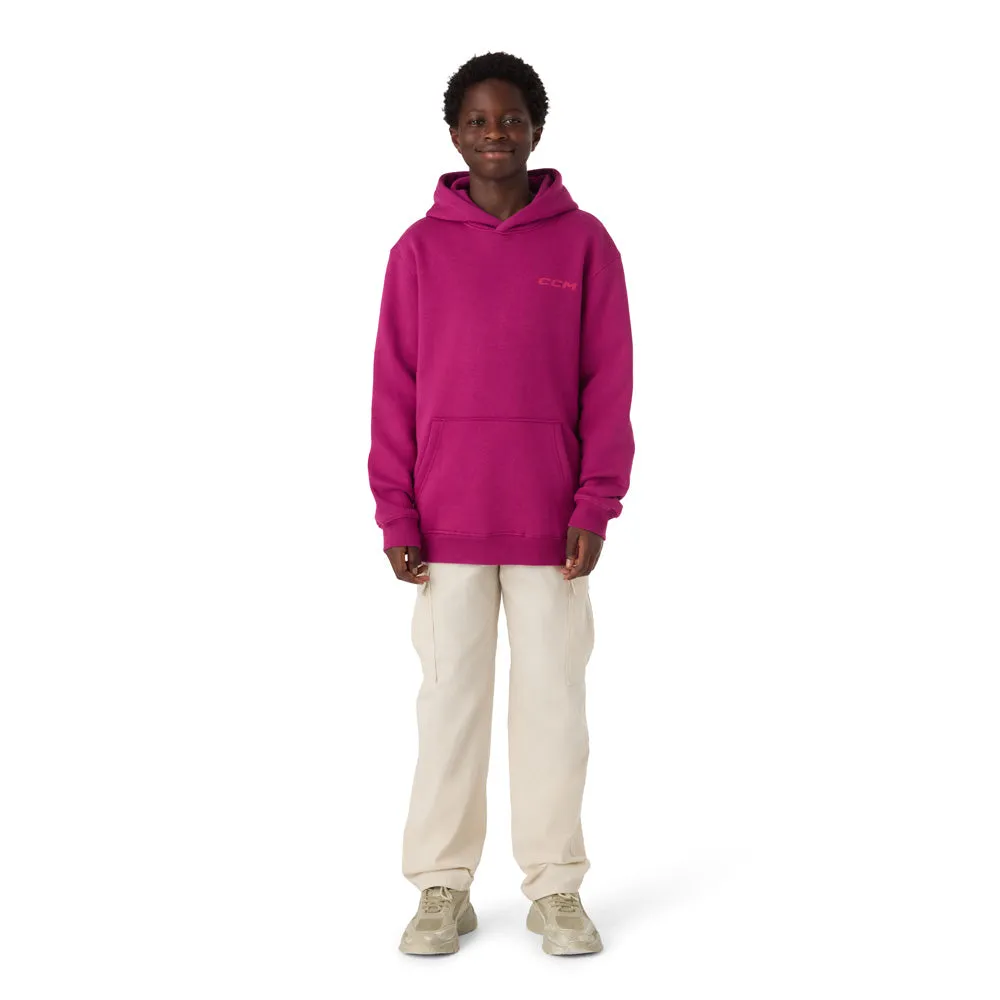 CCM Casual Youth Boysenberry Fleece Hoodie sold by Pro Hockey Life product image thumbnail 3
