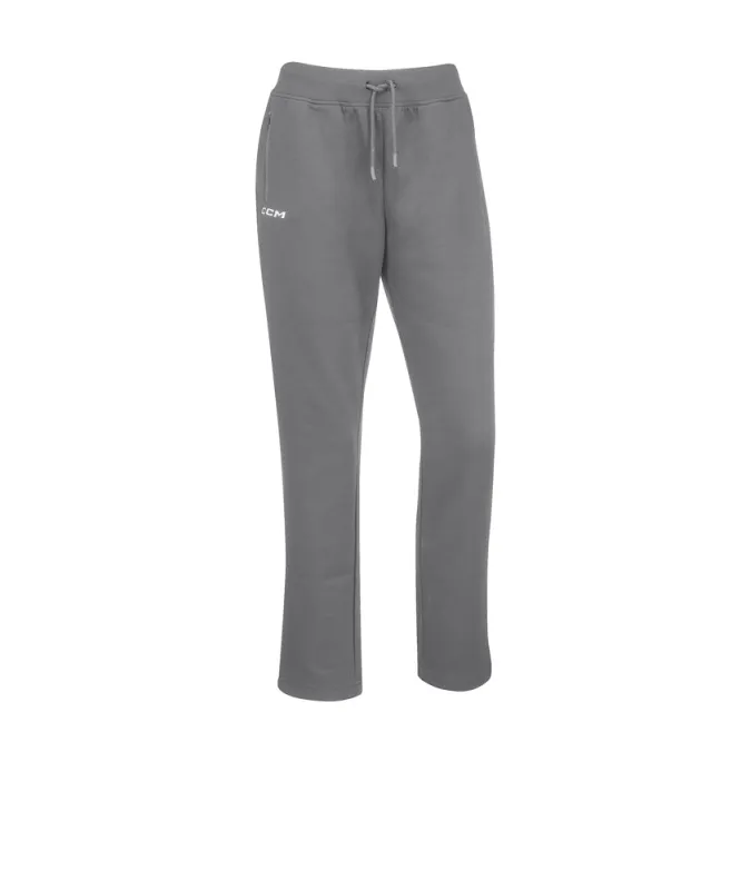 CCM Premium Tech Women's Grey Fleece Joggers made by CCM