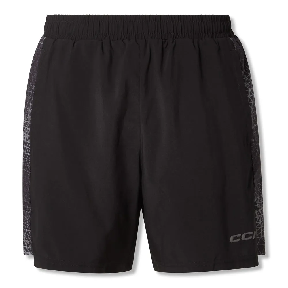 CCM Men's 2-In-1 Grey Training Shorts sold by Pro Hockey Life