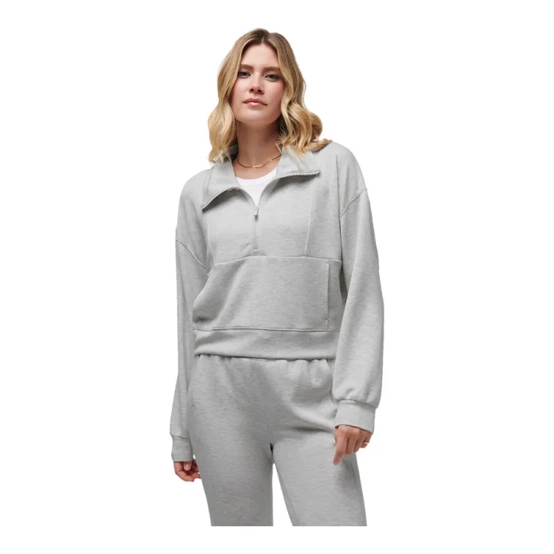 Travis Mathew Skyloft Soft Women's Soft Grey Half Zip sold by Pro Hockey Life