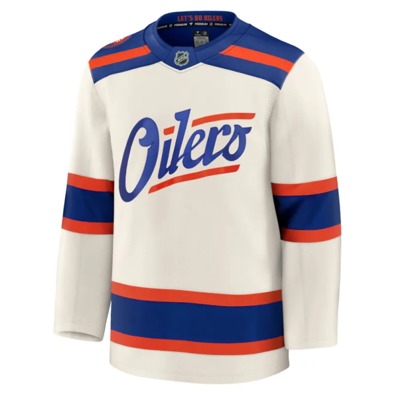Fanatics Edmonton Oilers Premium Alternate Jersey sold by Pro Hockey Life