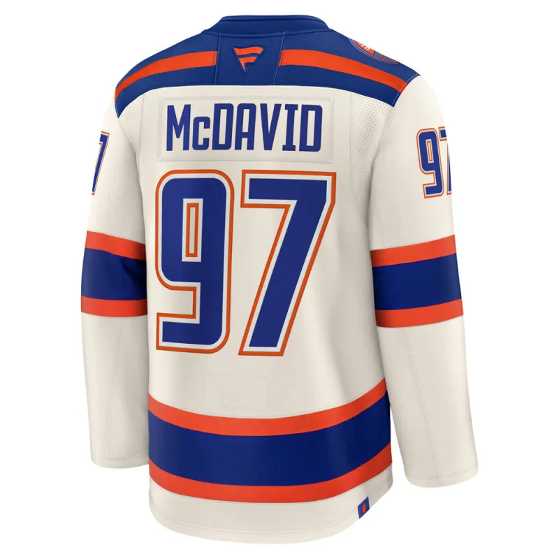 Fanatics Edmonton Oilers Connor McDavid Premium Alternate Jersey sold by Pro Hockey Life