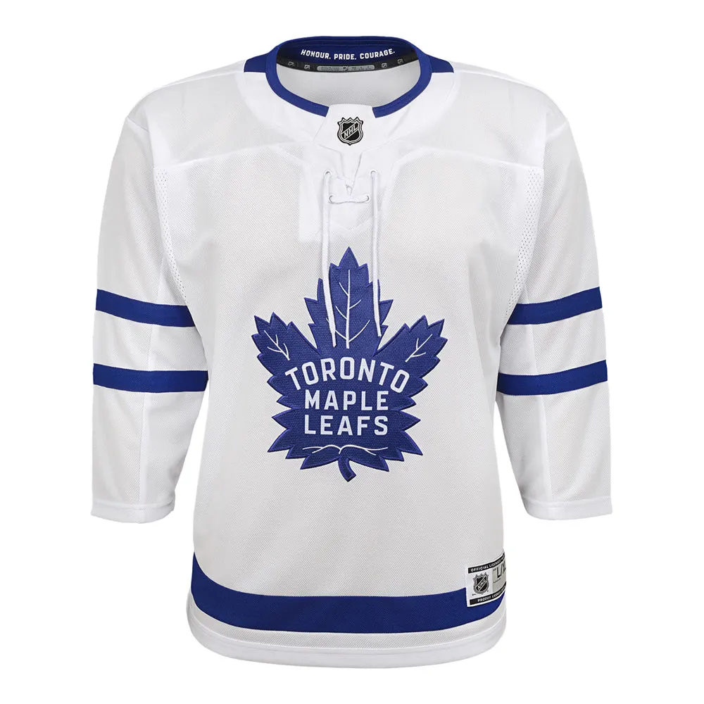 Toronto Maple Leafs Youth White Away Jersey sold by Pro Hockey Life