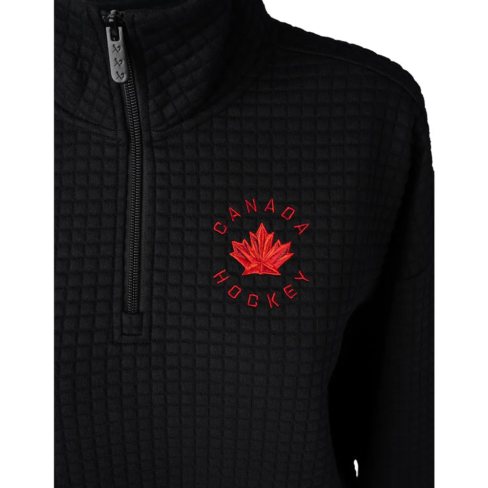 Bauer X Hockey Canada® Quilted Adult Black 1/2 Zip Sweater sold by Pro Hockey Life product image thumbnail 4