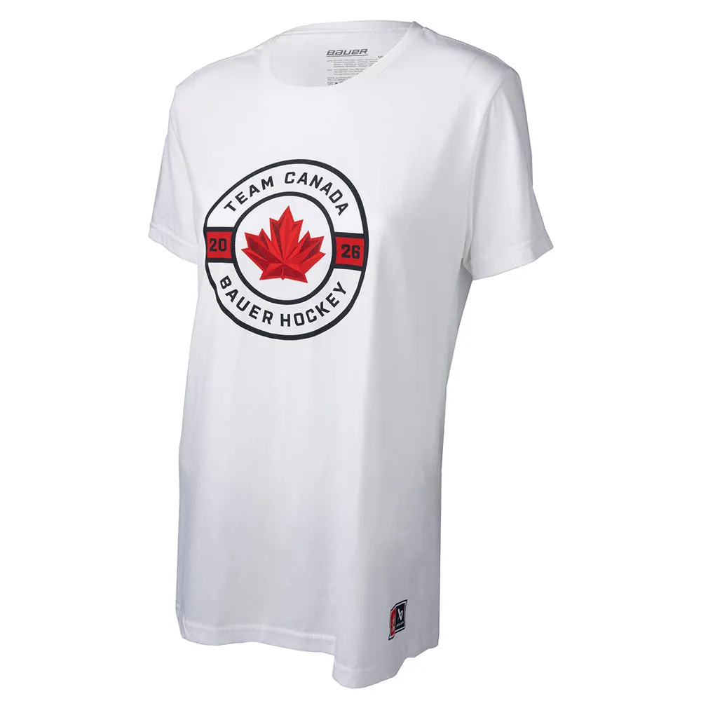 Bauer X Hockey Canada® Circle Women's White T Shirt sold by Pro Hockey Life product image thumbnail 3