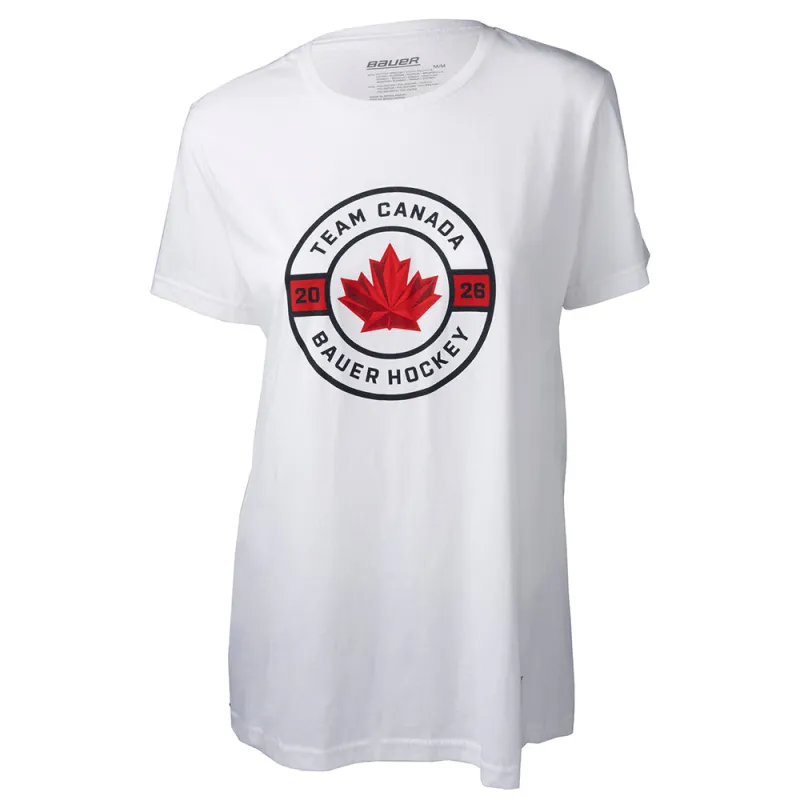 Bauer X Hockey Canada® Circle Women's White T Shirt sold by Pro Hockey Life