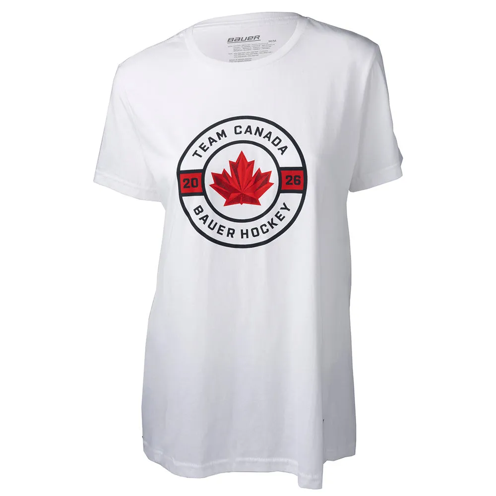 Bauer X Hockey Canada® Circle Women's White T Shirt sold by Pro Hockey Life