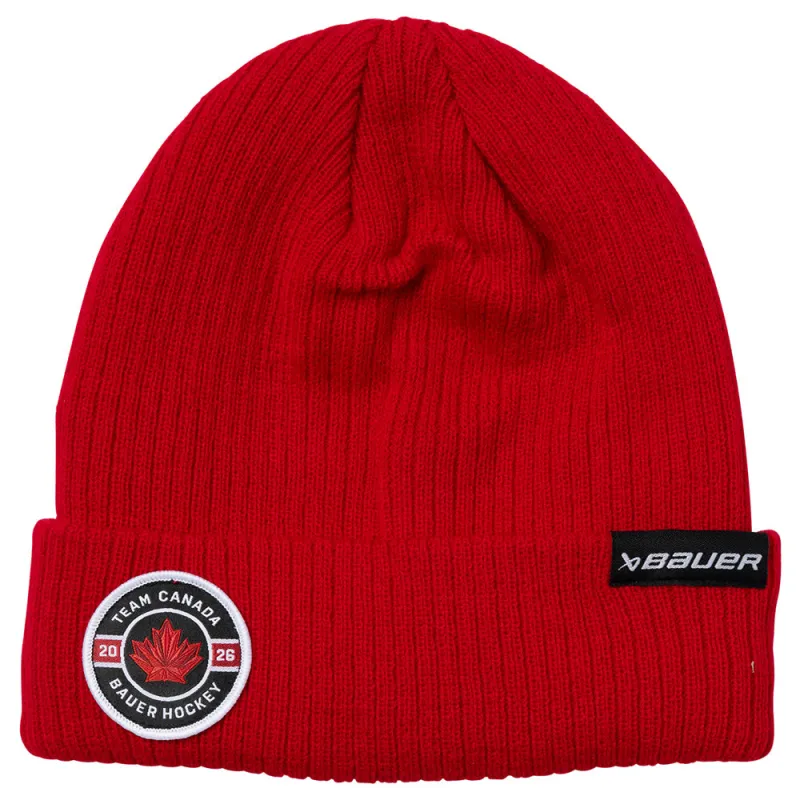 Bauer X Hockey Canada® Ribbed Adult Red Toque sold by Pro Hockey Life