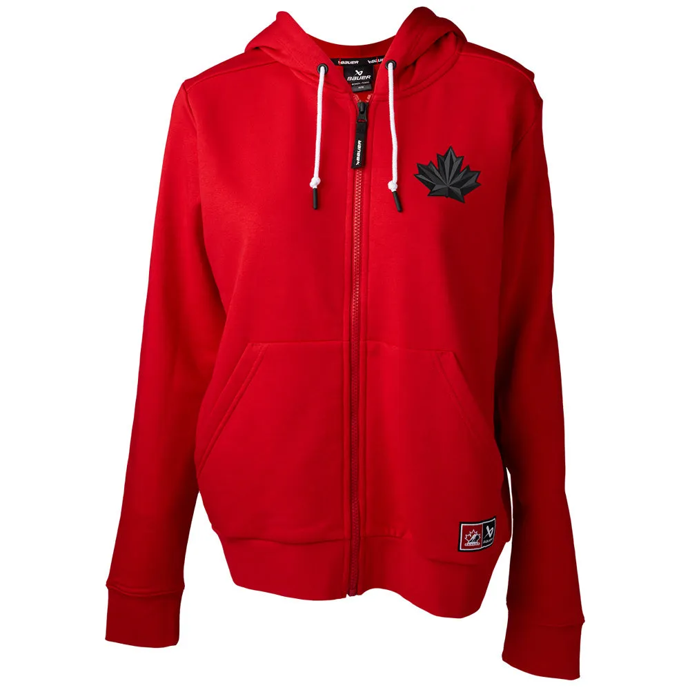Bauer X Hockey Canada® Women’s Red Full Zip Hoodie sold by Pro Hockey Life