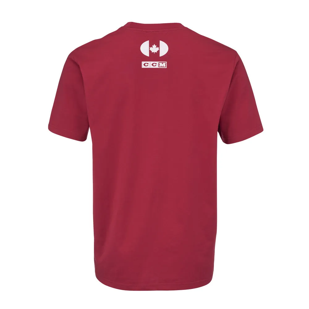 CCM Country Collection Adult Burgundy T Shirt sold by Pro Hockey Life product image thumbnail 2